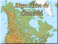 Mapa fisico Canada