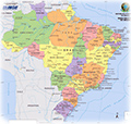 Mapa Brasil politico