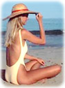 Garota na praia