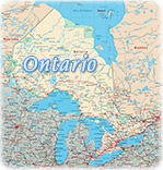 Mapa Ontario