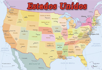 Mapa Estados unidos