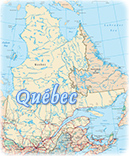 Mapa Quebec