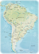 Mapa America do Sul