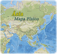 Mapa Fisico Asia