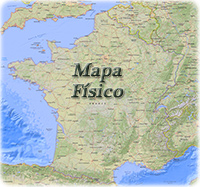 Mapa fisico França