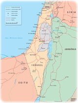 Mapa Israel
