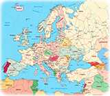 Mapa Político da Europa