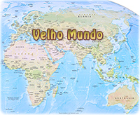 Velho mundo mapa