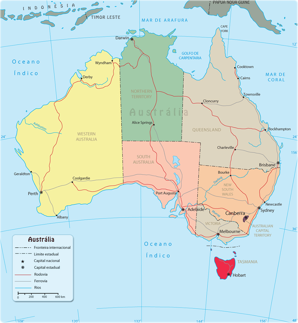 Mapa Australia