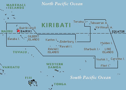 Kiribati map