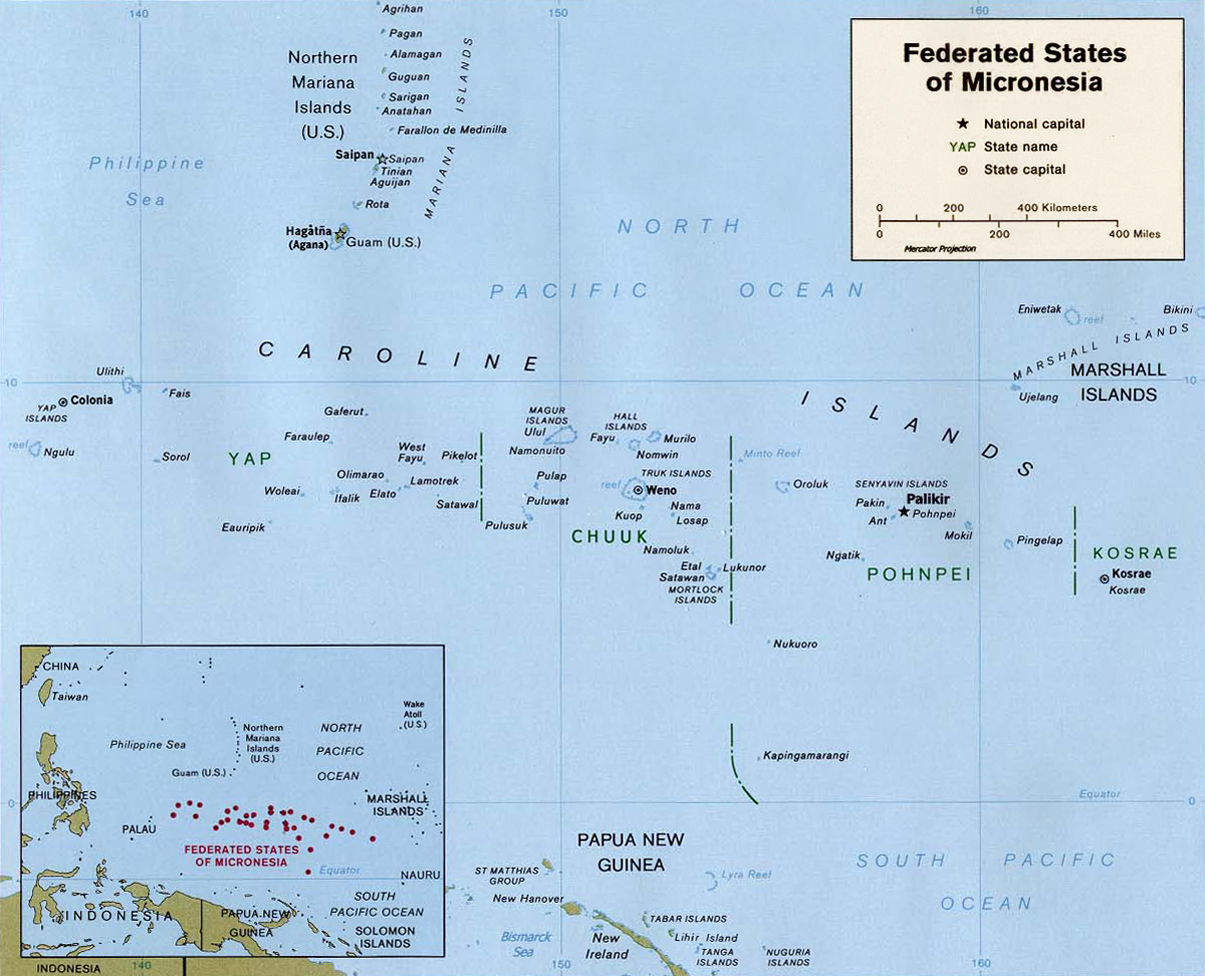 Mapa Micronesia