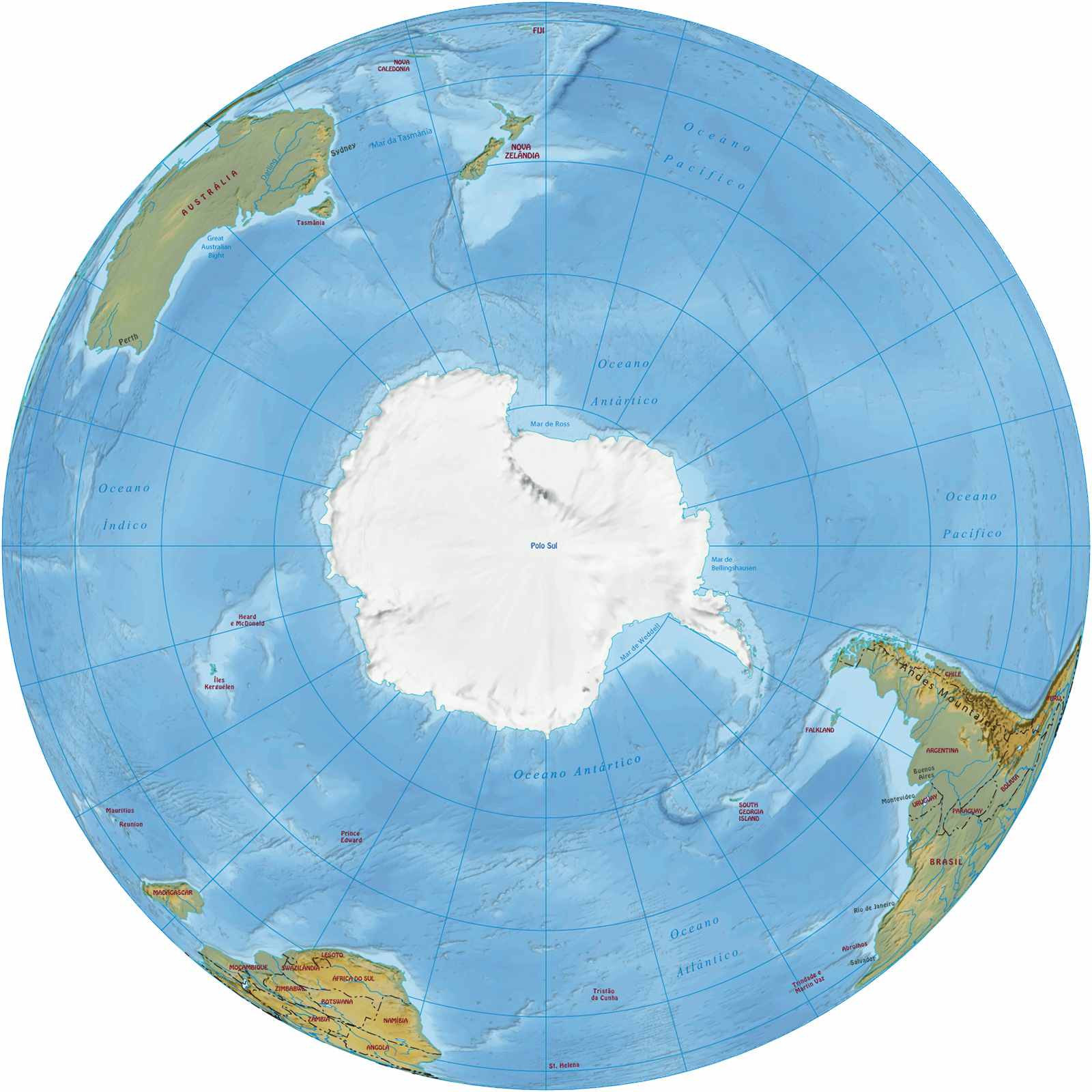 Antartica globo