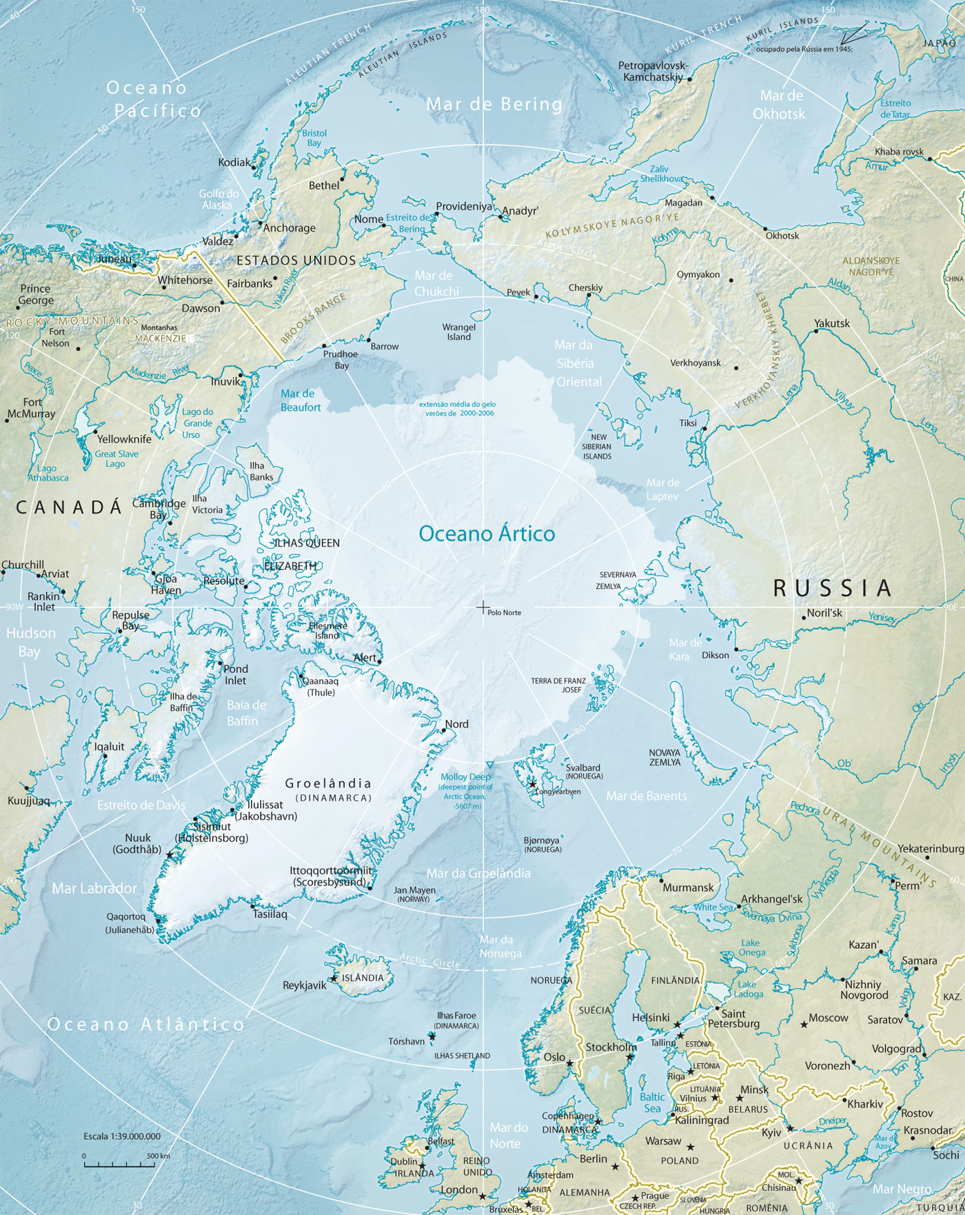 Mapa Artico