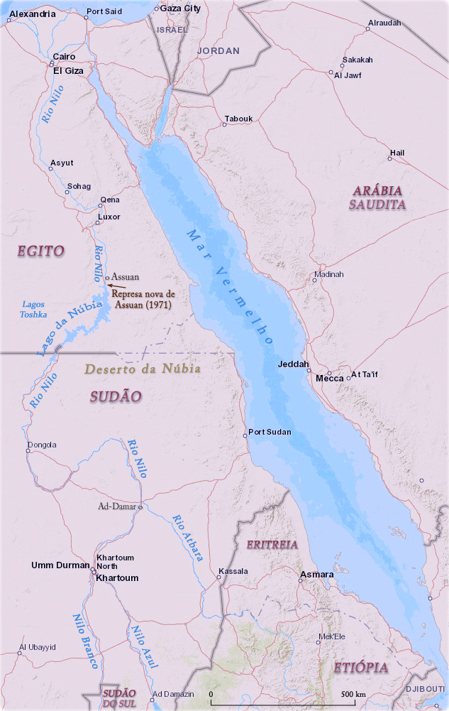 Mapa Rio Nilo