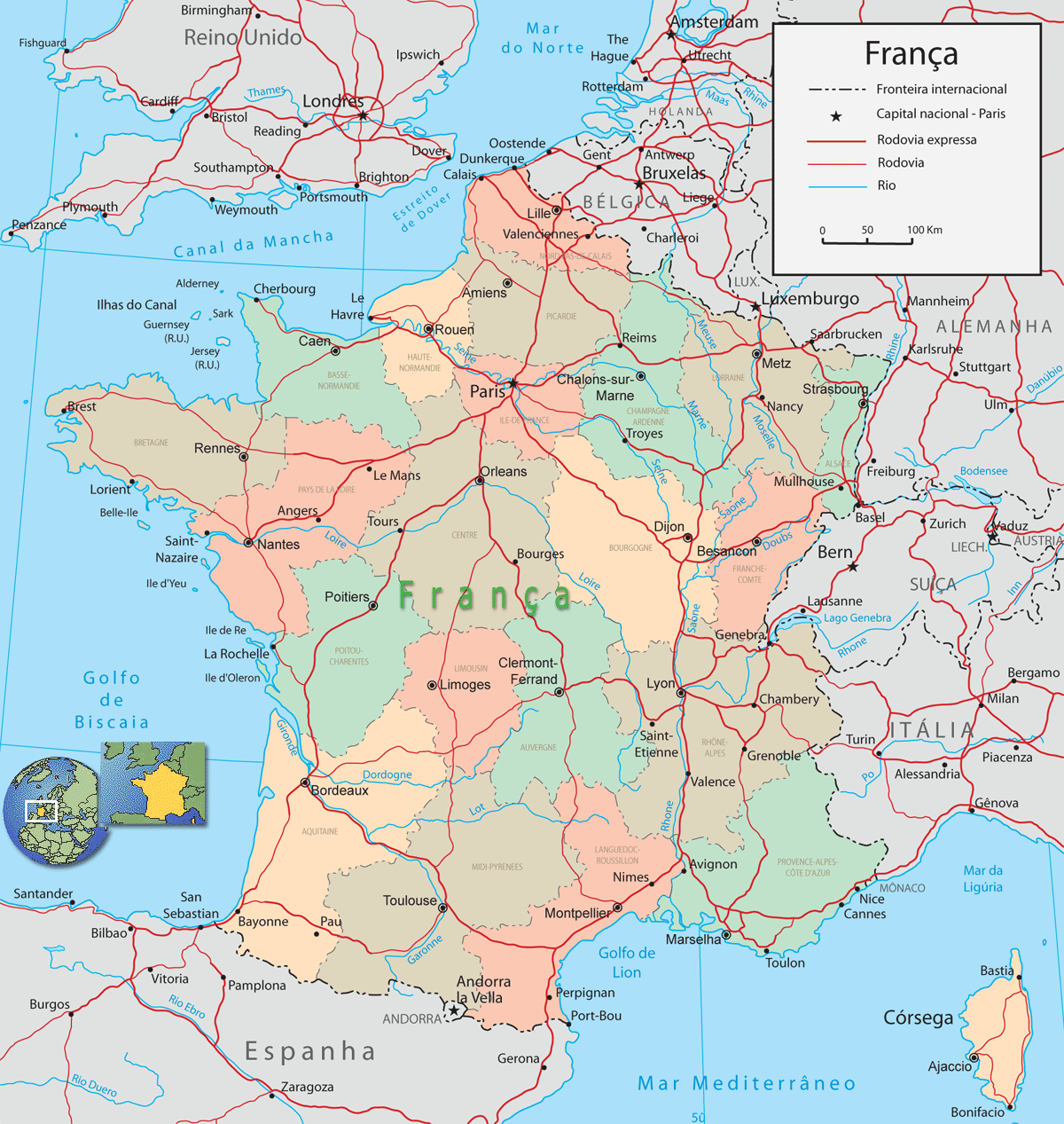 Mapa França
