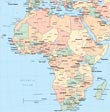 Mapa da Africa politico