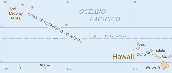 Hawaii mapa