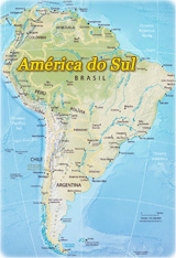 Mapa América do Sul