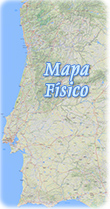 Mapa fisico Portugal