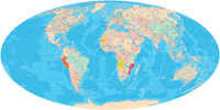 Mapa mundi Atlântico