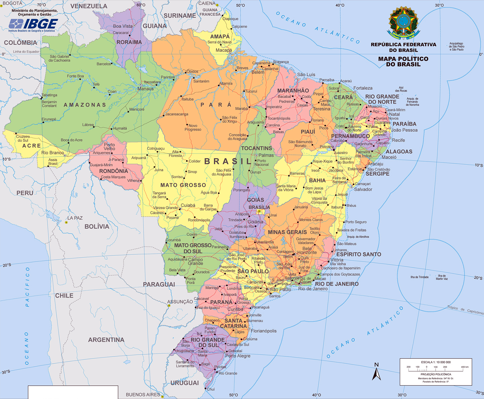 Resultado de imagem para fotos mapa do brasil