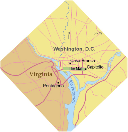 Mapa Washington DC