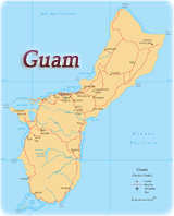 Mapa Guam