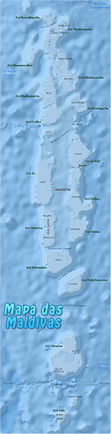 Mapa das Maldivas